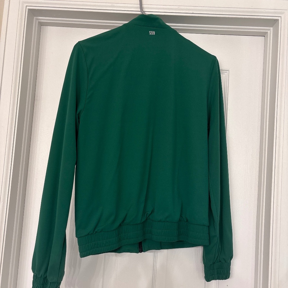 Splits 59 Green/white athletic jacket